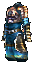 Blauer Drachenanzug+0