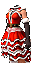 Rotes Winterkleid