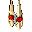 Rotstahlohrringe+9