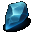 Blauer Spitzer Edelstein